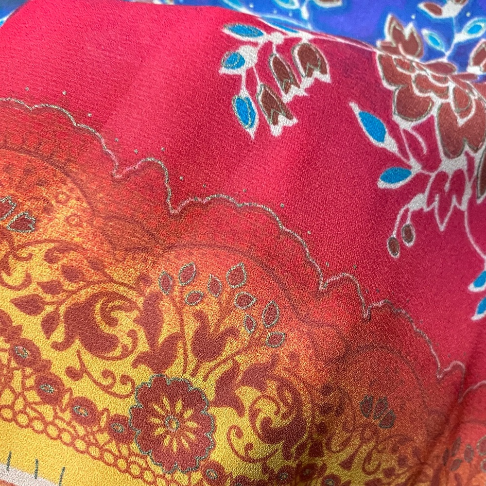 Delta Burke Multicolor Floral vintage button up women’s Blouse - Picture 11 of 16